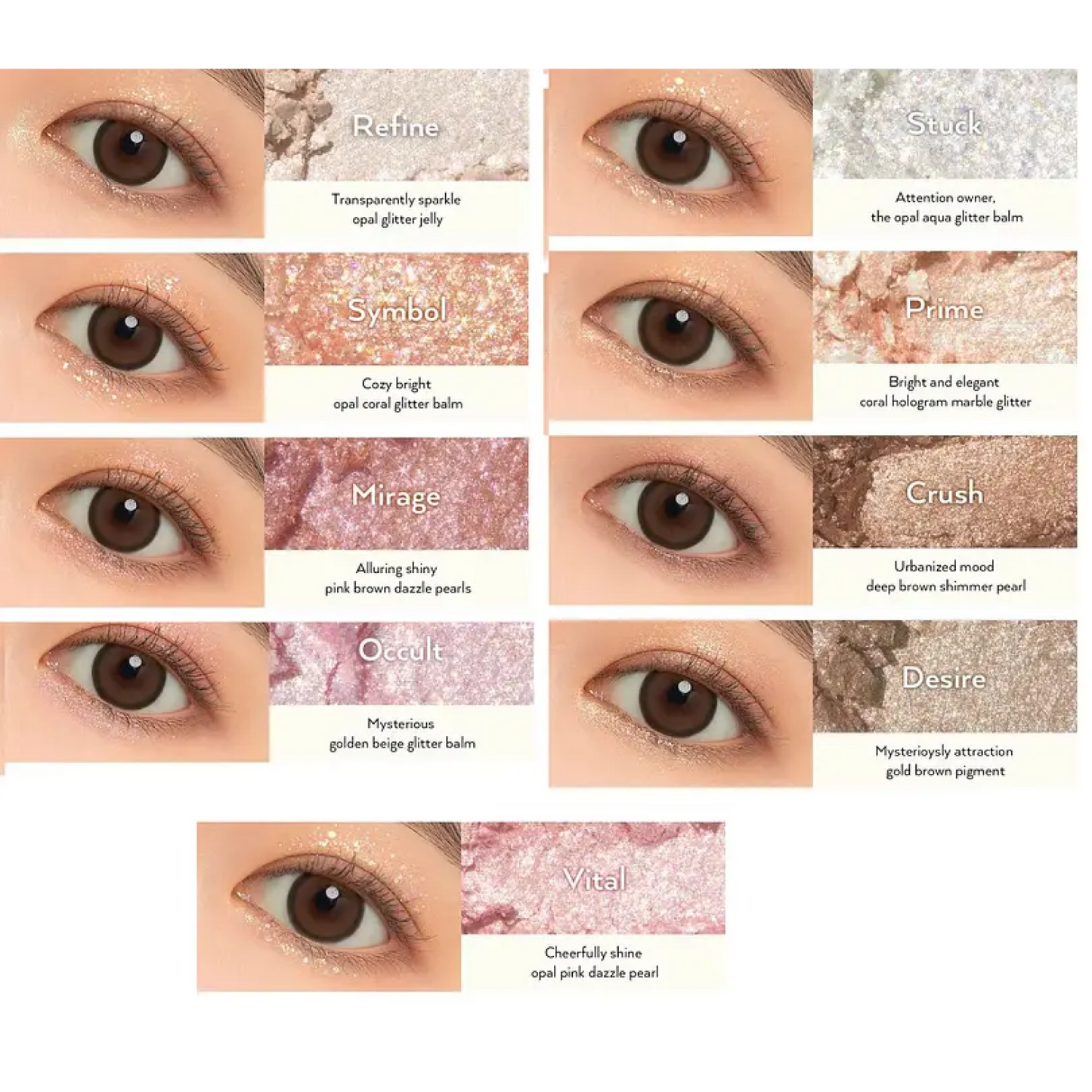 UNLEASHIA - Glitterpedia Eye Palette N°01 All of glitter